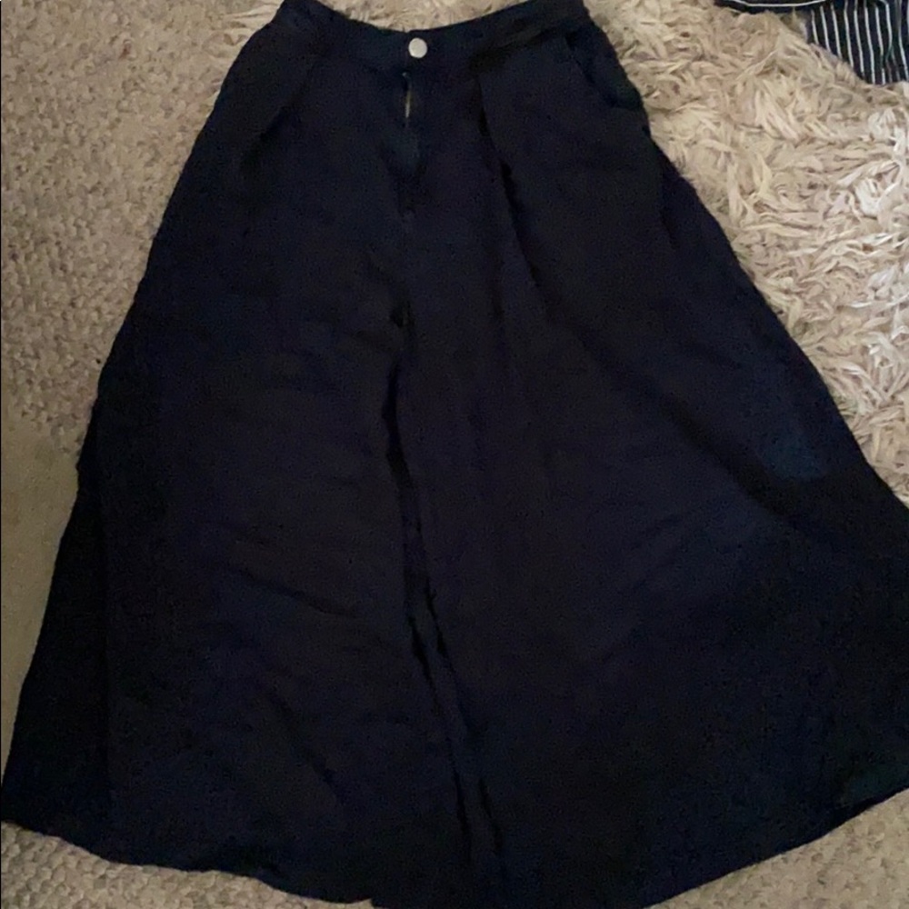 BDG wide leg pants navy blue